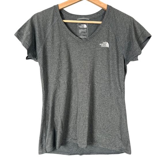The North Face Women's Small Grey 100% Polyester Short Sleeve Shirt - Picture 1 of 5
